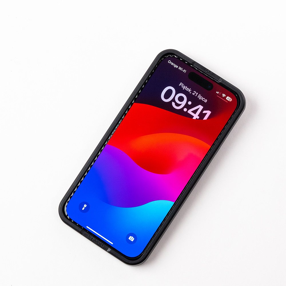 Szkło hartowane MyScreen Diamond Glass Ultra do iPhone 14 Pro Max, czarna ramka